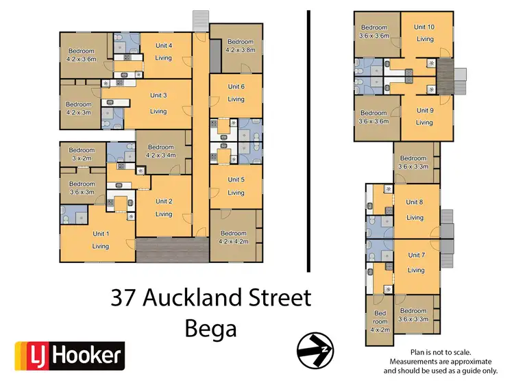 Floorplan of Homely block of units listing, 37 Auckland Street, Bega NSW 2550