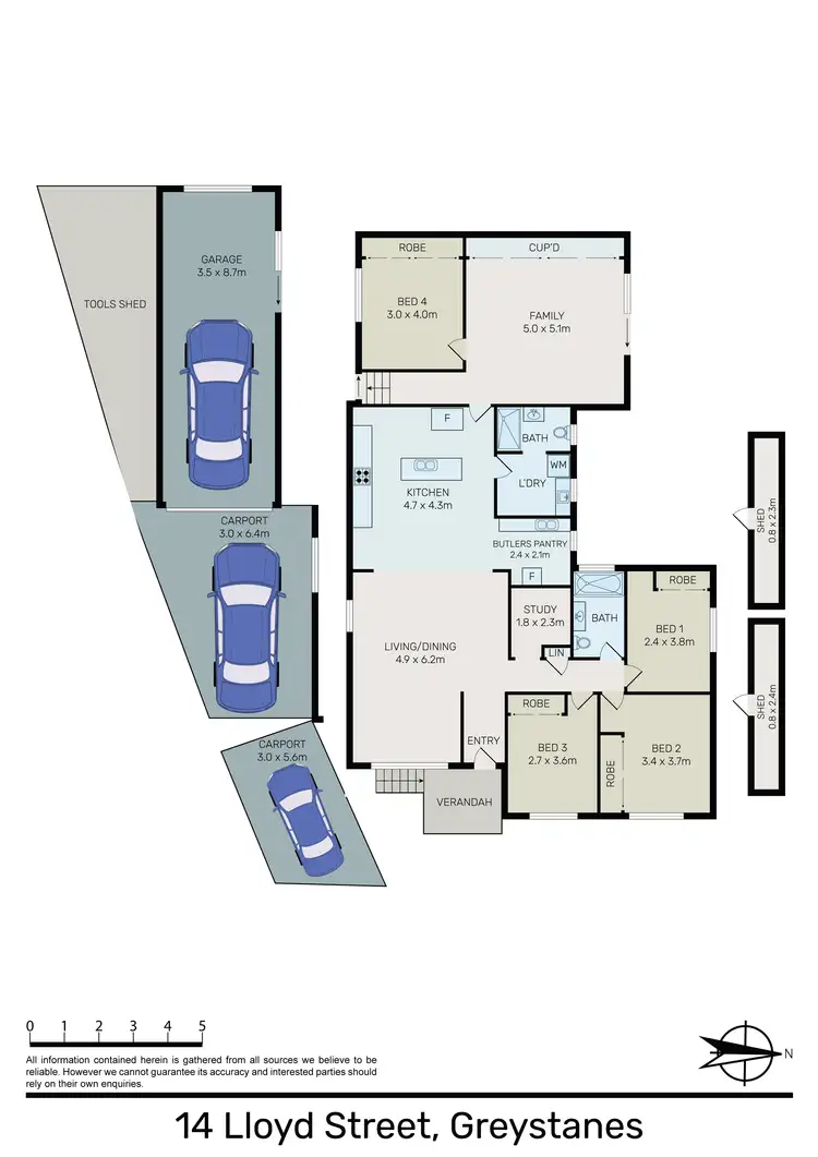 Floorplan of Homely house listing, 14 Lloyd Street, Greystanes NSW 2145