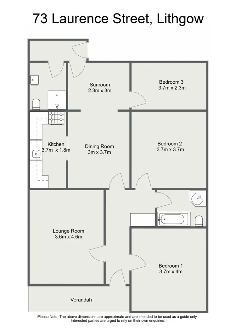 Floorplan of Homely house listing, 73 Laurence Street, Lithgow NSW 2790