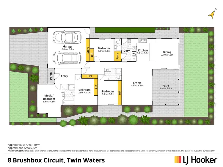 Floorplan of Homely house listing, 8 Brushbox Circuit, Twin Waters QLD 4564