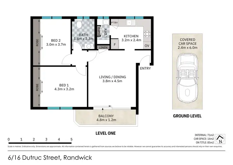 Floorplan of Homely apartment listing, 6/16-18 Dutruc Street, Randwick NSW 2031
