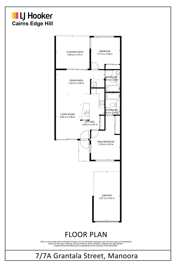 Floorplan of Homely unit listing, 7/7A Grantala Street, Manoora QLD 4870