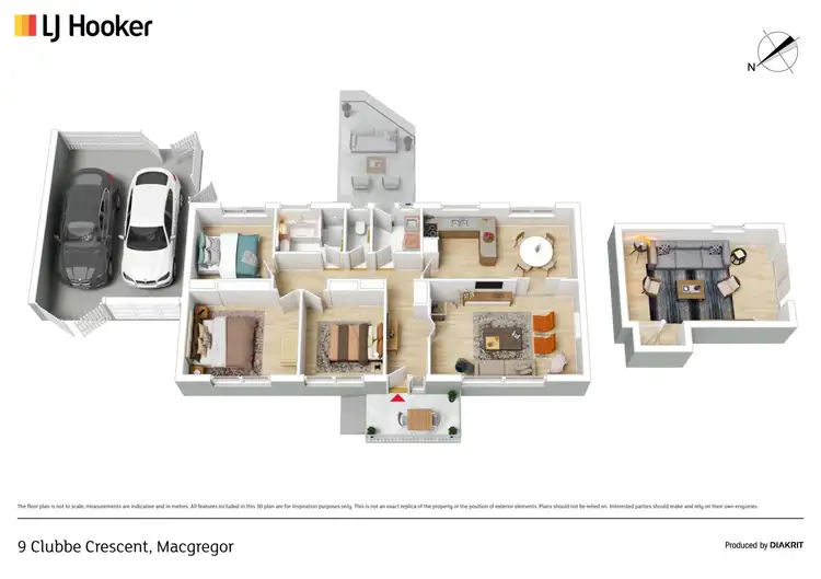 Floorplan of Homely house listing, 9 Clubbe Crescent, Macgregor ACT 2615