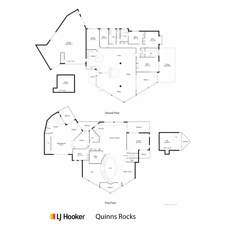 Floorplan of Homely house listing, 14 Coastal Rise, Quinns Rocks WA 6030