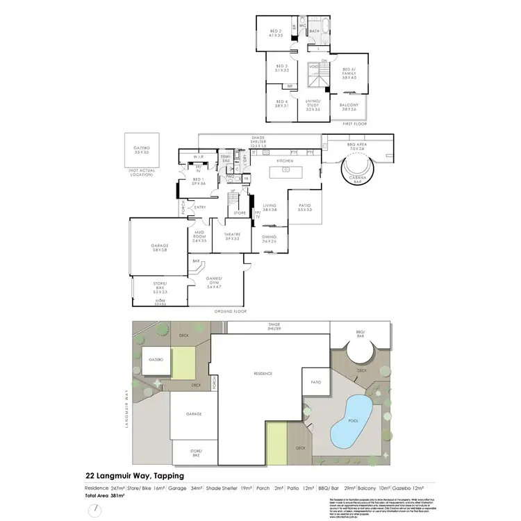 Floorplan of Homely house listing, 22 Langmuir Way, Tapping WA 6065