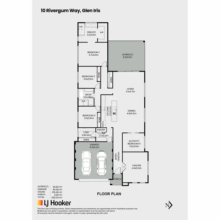 Floorplan of Homely house listing, 10 Rivergum Way, Glen Iris WA 6230
