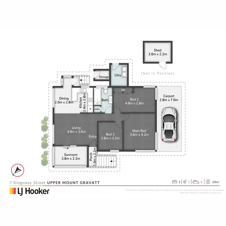 Floorplan of Homely house listing, 7 Kingsway Street, Upper Mount Gravatt QLD 4122