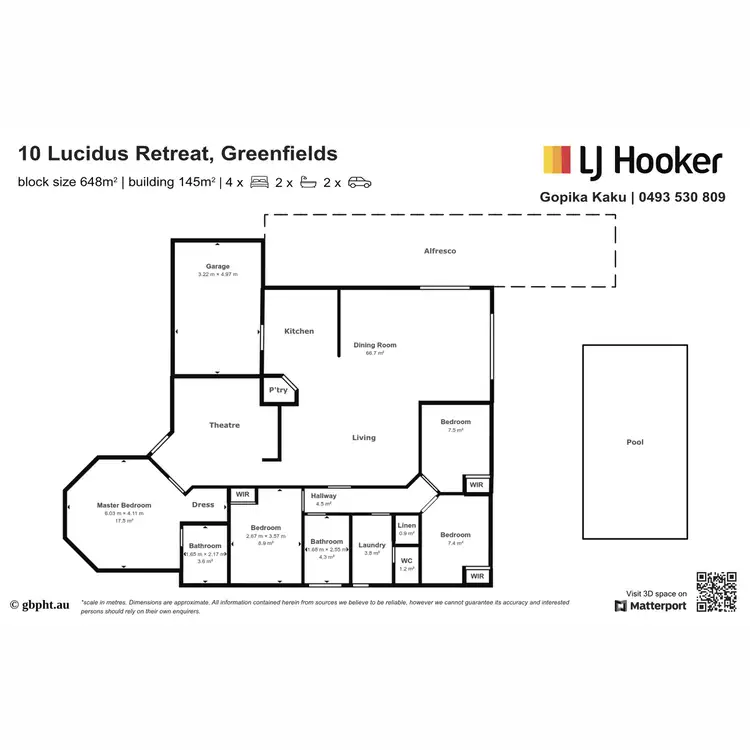 Floorplan of Homely house listing, 10 Lucidus Retreat, Greenfields WA 6210
