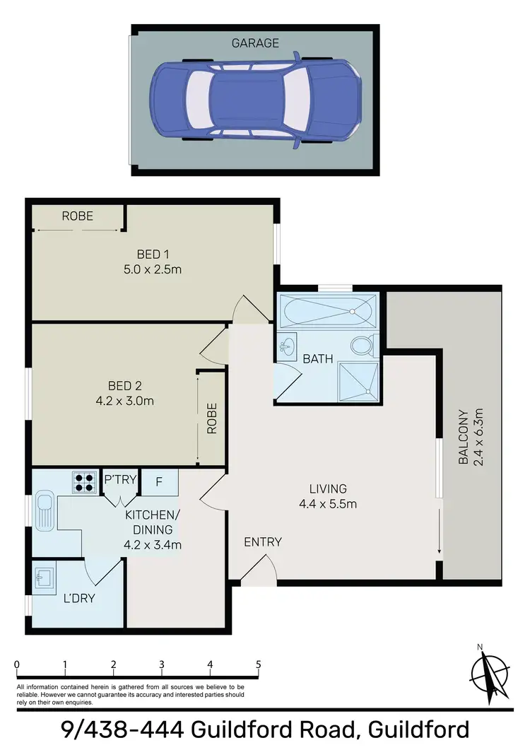 Floorplan of Homely unit listing, 9/438-444 Guildford Rd, Guildford NSW 2161