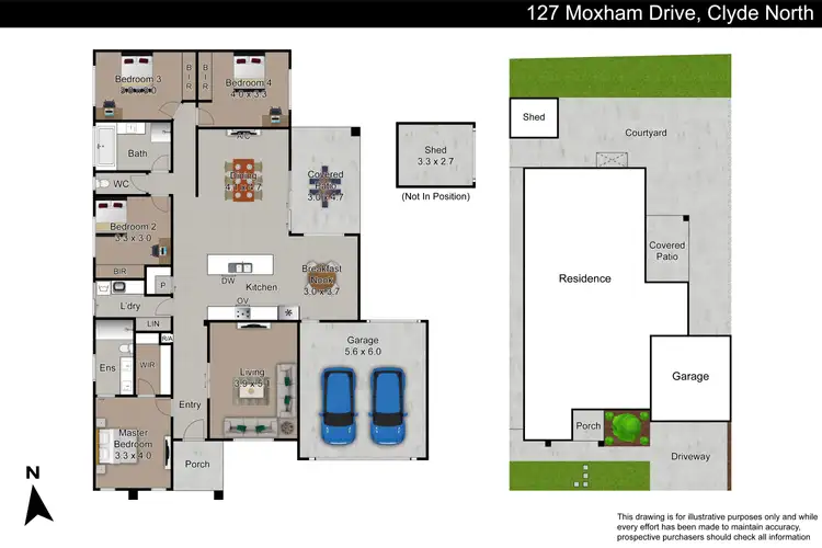 Floorplan of Homely house listing, 127 Moxham Drive, Clyde North VIC 3978