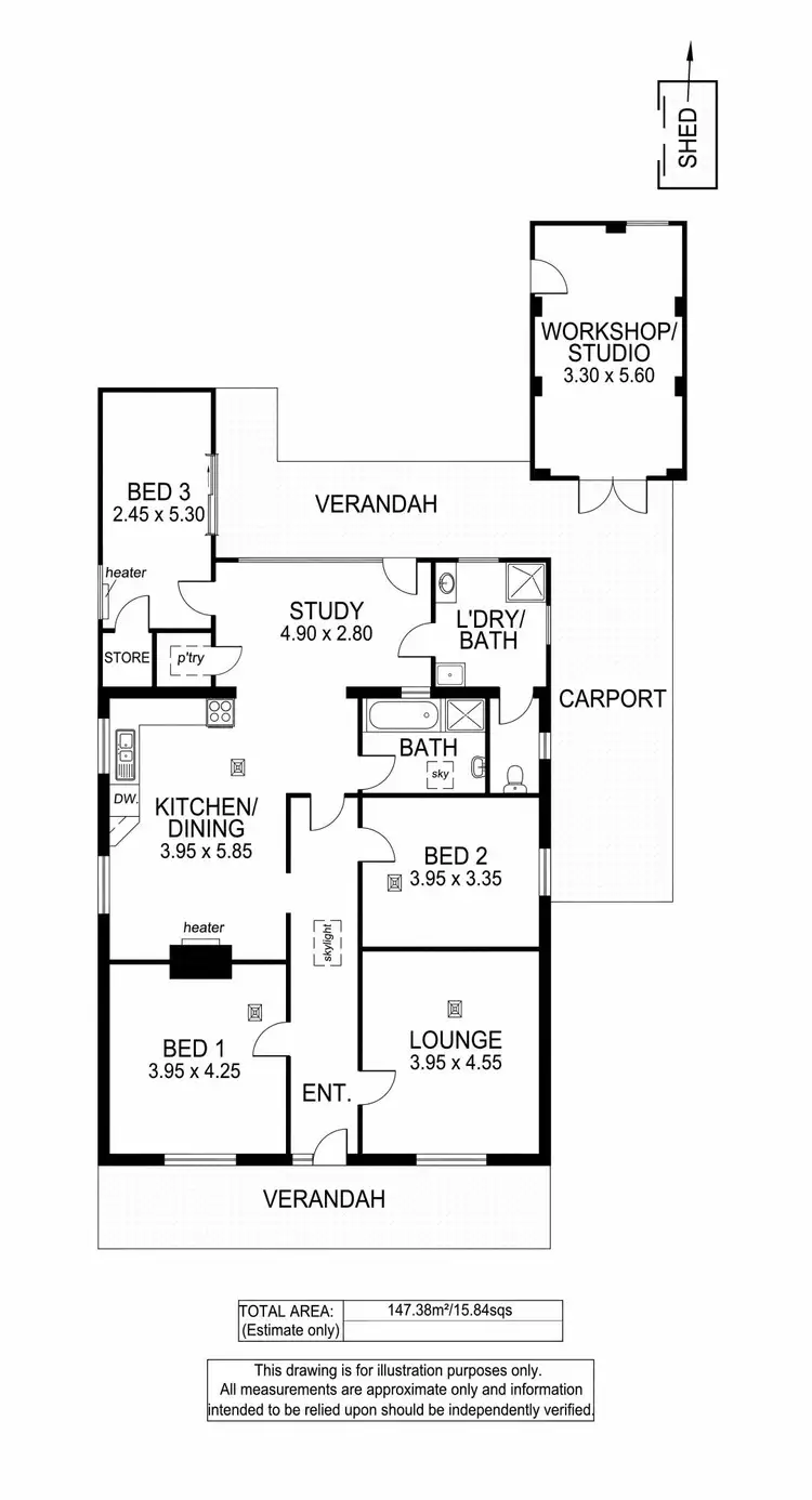 Floorplan of Homely house listing, 17 Angus Street, Goodwood SA 5034