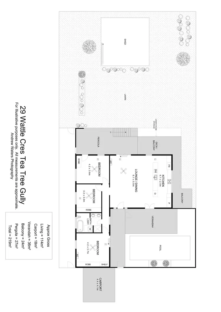 Floorplan of Homely house listing, 29 Wattle Crescent, Tea Tree Gully SA 5091