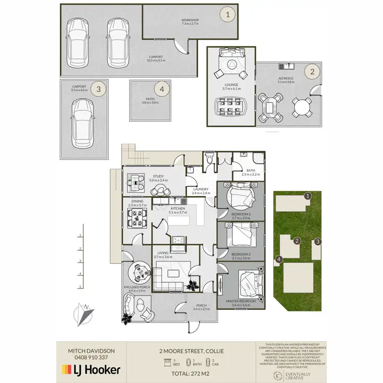 Floorplan of Homely house listing, 2 Moore Street, Collie WA 6225
