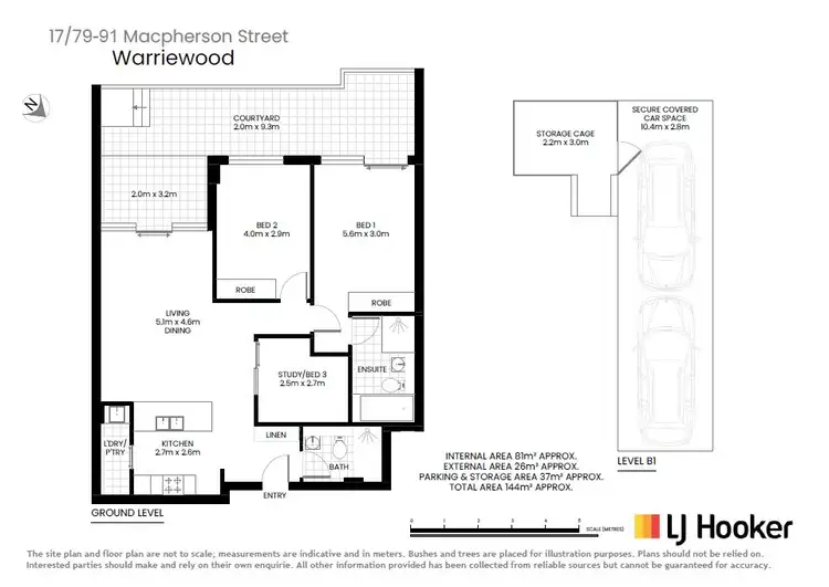 Floorplan of Homely apartment listing, 17/79-91 Macpherson Street, Warriewood NSW 2102
