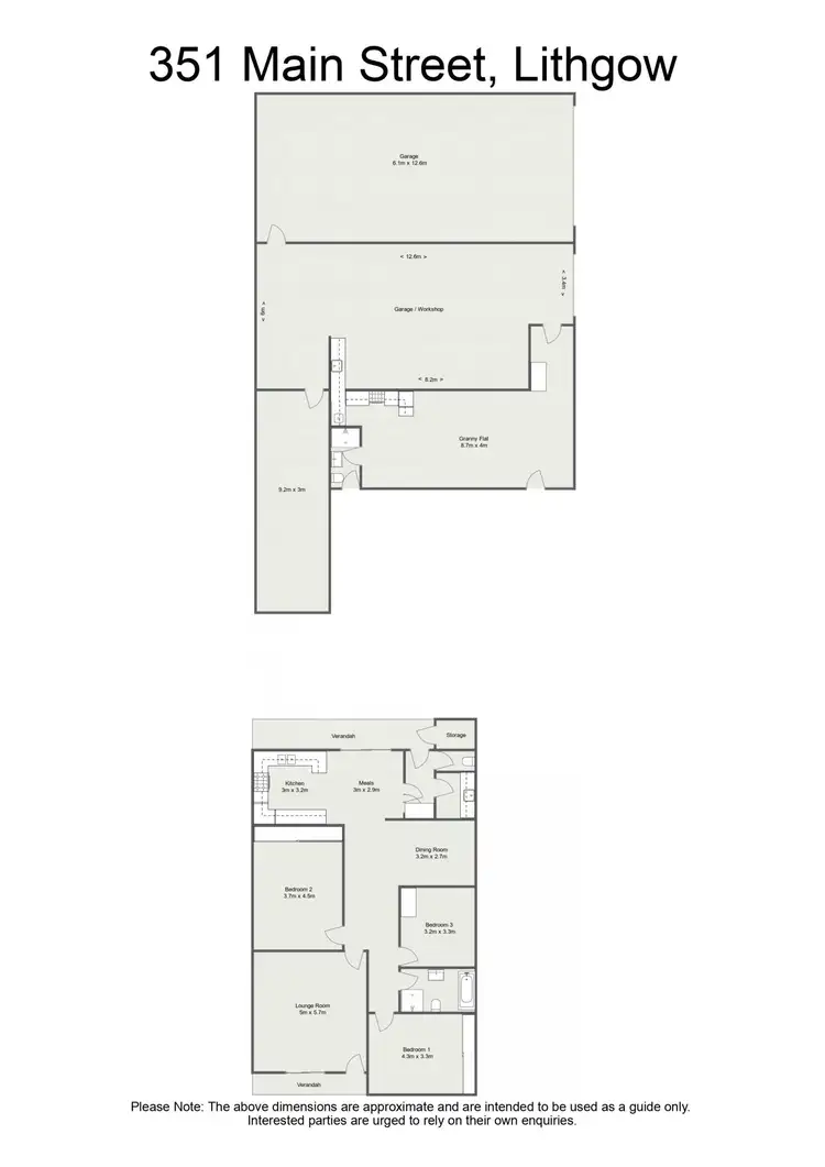 Floorplan of Homely house listing, 351 Main Street, Lithgow NSW 2790
