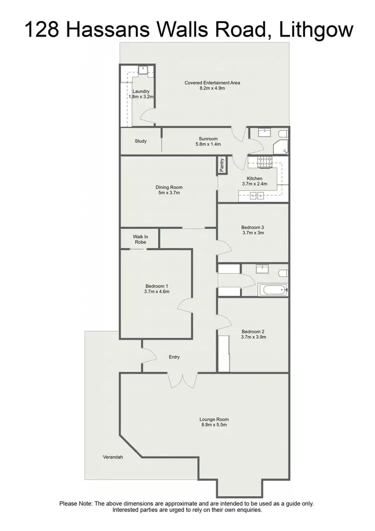 Floorplan of Homely house listing, 128 Hassans Walls Road, Lithgow NSW 2790