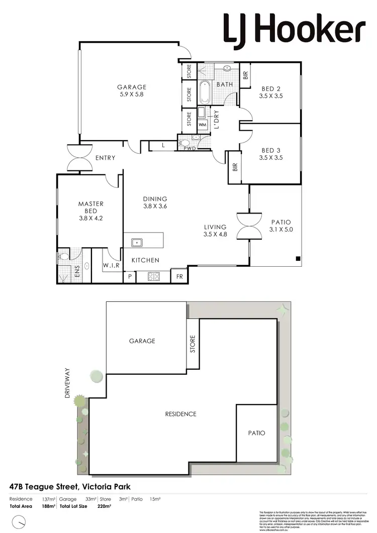 Floorplan of Homely house listing, 47B Teague Street, Victoria Park WA 6100