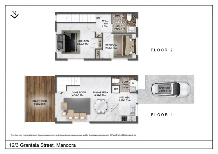 Floorplan of Homely unit listing, 12/3 Grantala Street, Manoora QLD 4870