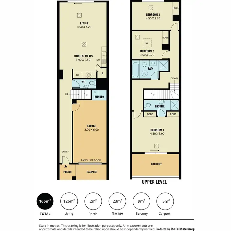Floorplan of Homely townhouse listing, 13 Mansfield Parade, Blakeview SA 5114