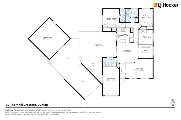 Floorplan of Homely house listing, 37 Thornhill Crescent, Dunlop ACT 2615