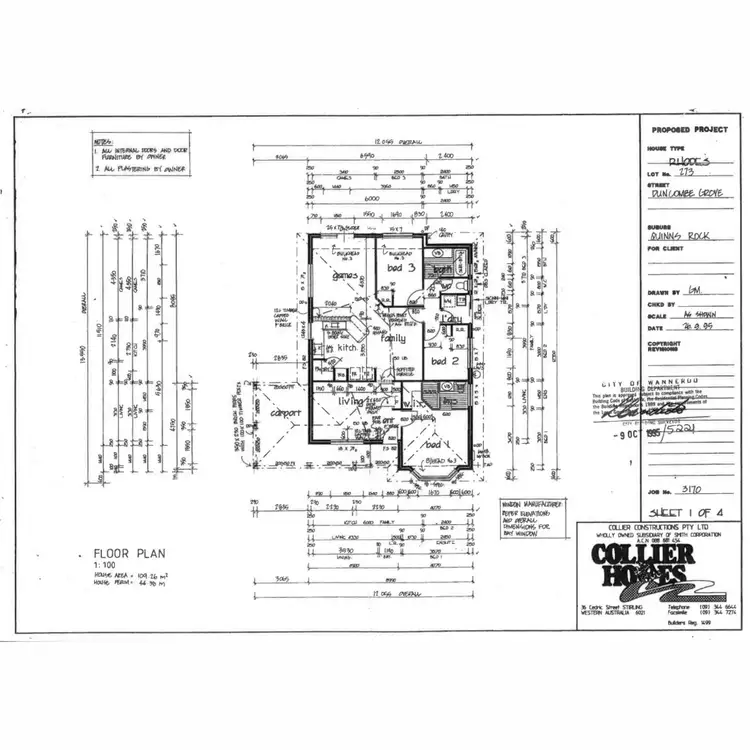 Floorplan of Homely house listing, 3 Duncombe Grove, Quinns Rocks WA 6030