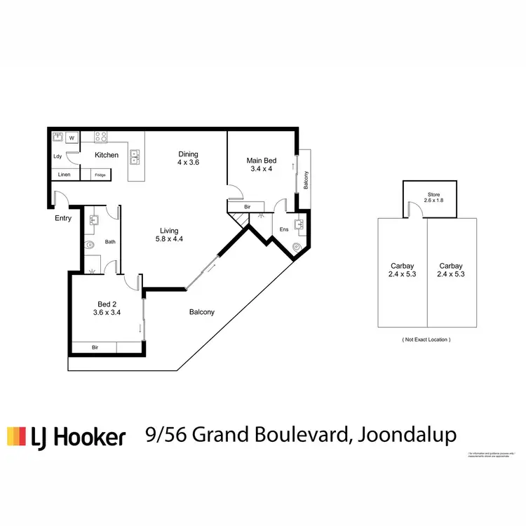 Floorplan of Homely apartment listing, 9/56 Grand Boulevard, Joondalup WA 6027