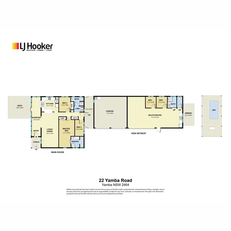 Floorplan of Homely house listing, 22 Yamba Road, Yamba NSW 2464