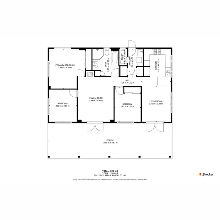 Floorplan of Homely house listing, 37 Bellview Drive, Ravenshoe QLD 4888