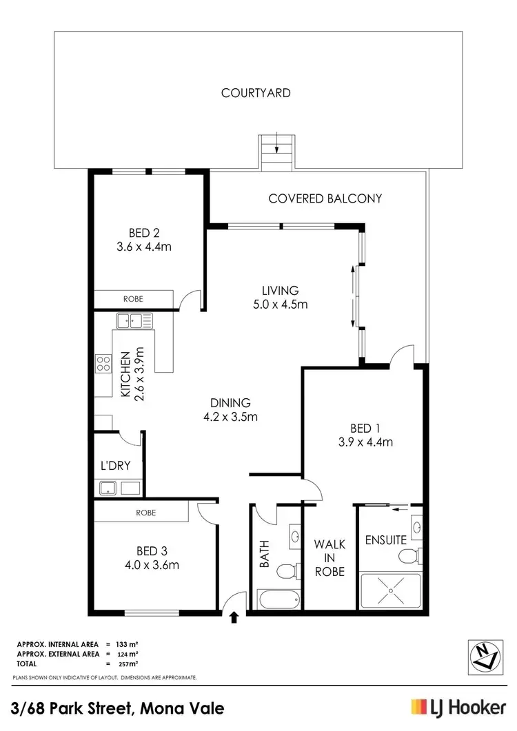 Floorplan of Homely apartment listing, 3/68-70 Park Street, Mona Vale NSW 2103