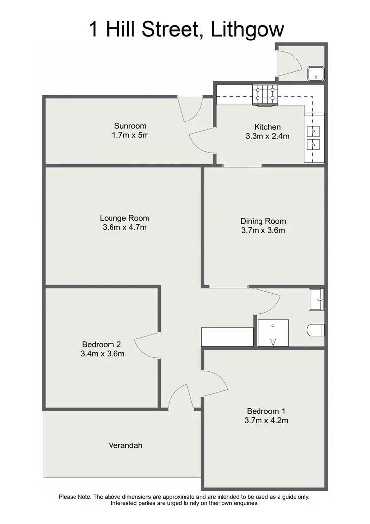 Floorplan of Homely house listing, 1 Hill Street, Lithgow NSW 2790