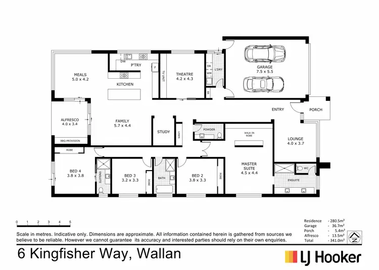 Floorplan of Homely house listing, 6 Kingfisher Way, Wallan VIC 3756