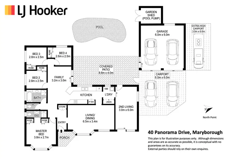 Floorplan of Homely house listing, 40 Panorama Drive, Maryborough QLD 4650