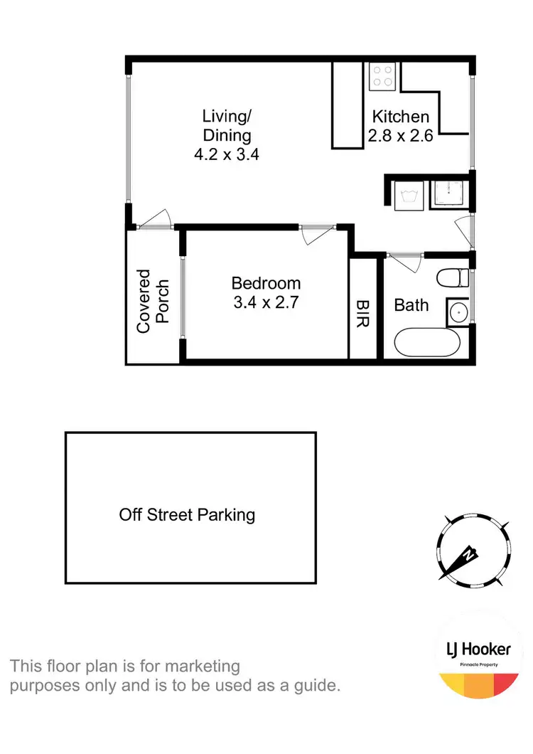 Floorplan of Homely house listing, Unit 1/35A Barossa Road, Glenorchy TAS 7010