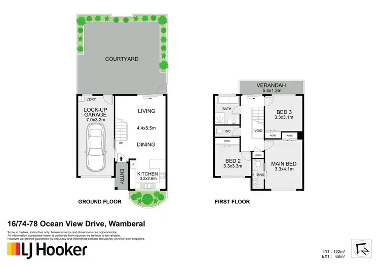 Floorplan of Homely townhouse listing, 16/74-78 Ocean View Drive, Wamberal NSW 2260