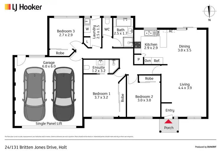 Floorplan of Homely house listing, 24/131 Britten-Jones Drive, Holt ACT 2615