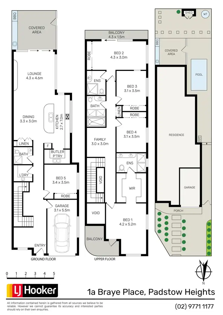 Floorplan of Homely semi-detached listing, 1B Braye Place, Padstow Heights NSW 2211