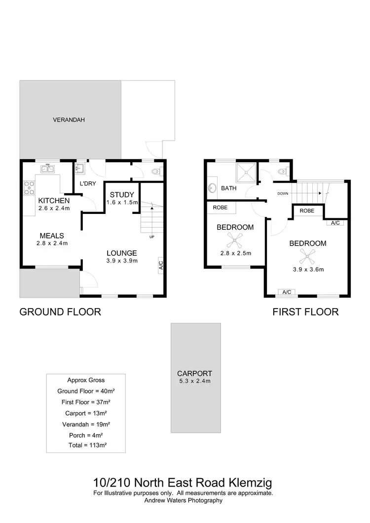 Floorplan of Homely townhouse listing, 10/210 North East Road, Klemzig SA 5087