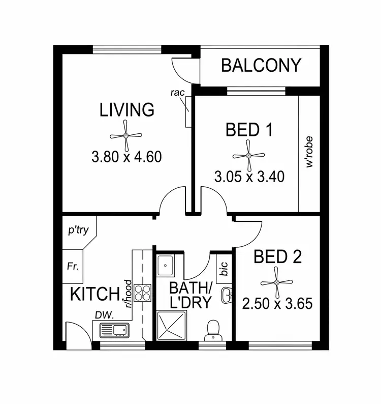 Floorplan of Homely unit listing, 9/30 Oaklands Road, Somerton Park SA 5044