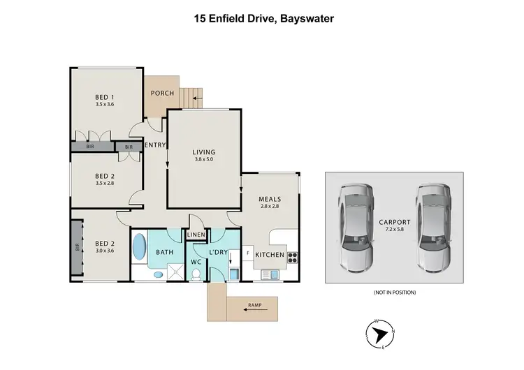 Floorplan of Homely house listing, 15 Enfield Drive, Bayswater VIC 3153