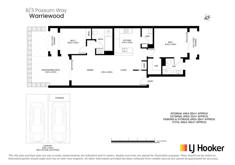 Floorplan of Homely unit listing, 8/3 Possum Way, Warriewood NSW 2102