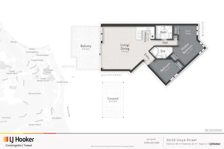 Floorplan of Homely unit listing, 22/33 Lloyd Street, Tweed Heads South NSW 2486