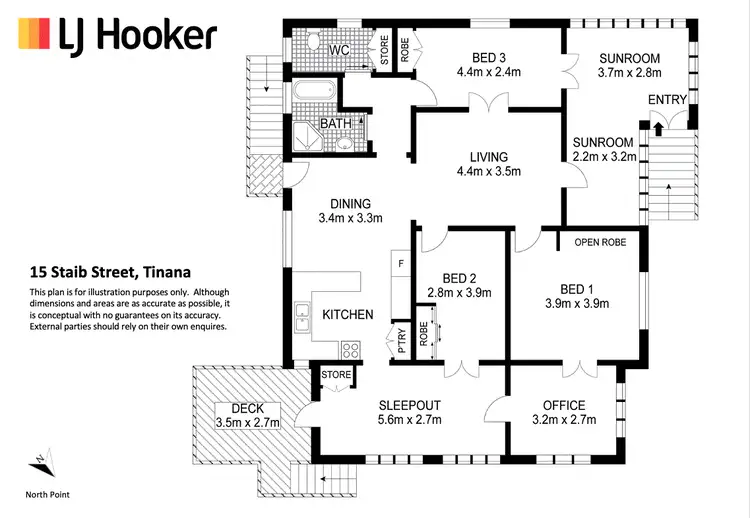 Floorplan of Homely house listing, 15 Staib Street, Tinana QLD 4650