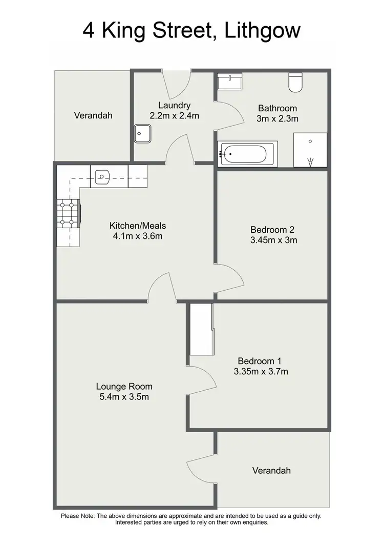 Floorplan of Homely house listing, 4 King Street, Lithgow NSW 2790