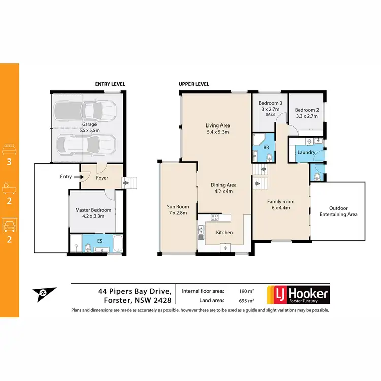Floorplan of Homely house listing, 44 Pipers Bay Drive, Forster NSW 2428