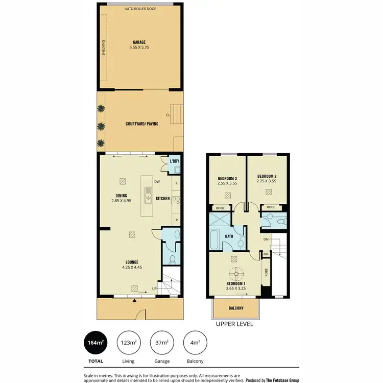 Floorplan of Homely townhouse listing, 3/55 Grasswren Way, Mawson Lakes SA 5095