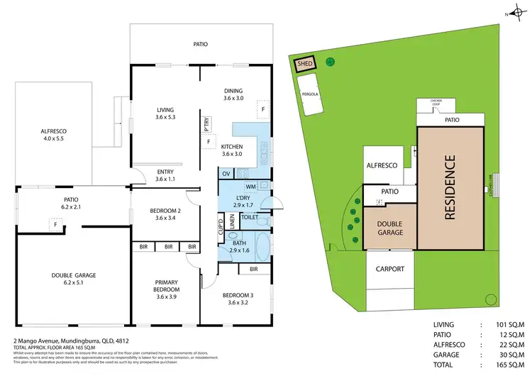 Floorplan of Homely house listing, 2 Mango Avenue, Mundingburra QLD 4812