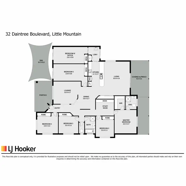 Floorplan of Homely house listing, 32 Daintree Boulevard, Little Mountain QLD 4551