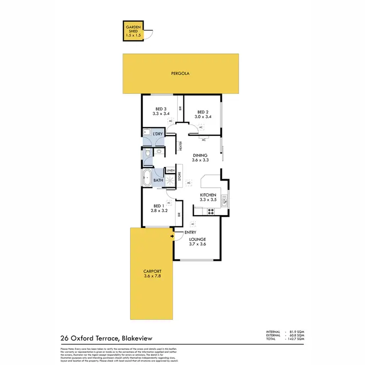 Floorplan of Homely house listing, 26 Oxford Terrace, Blakeview SA 5114