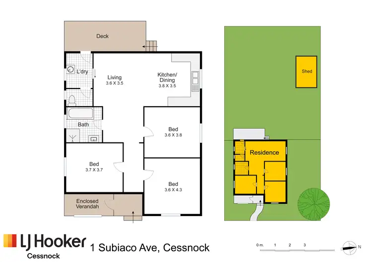 Floorplan of Homely house listing, 1 Subiaco Avenue, Cessnock NSW 2325