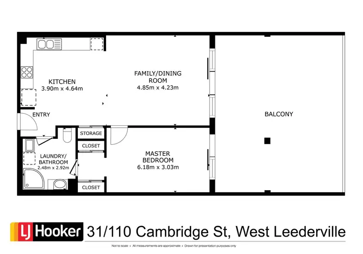 Floorplan of Homely apartment listing, 31/110 Cambridge Street, West Leederville WA 6007